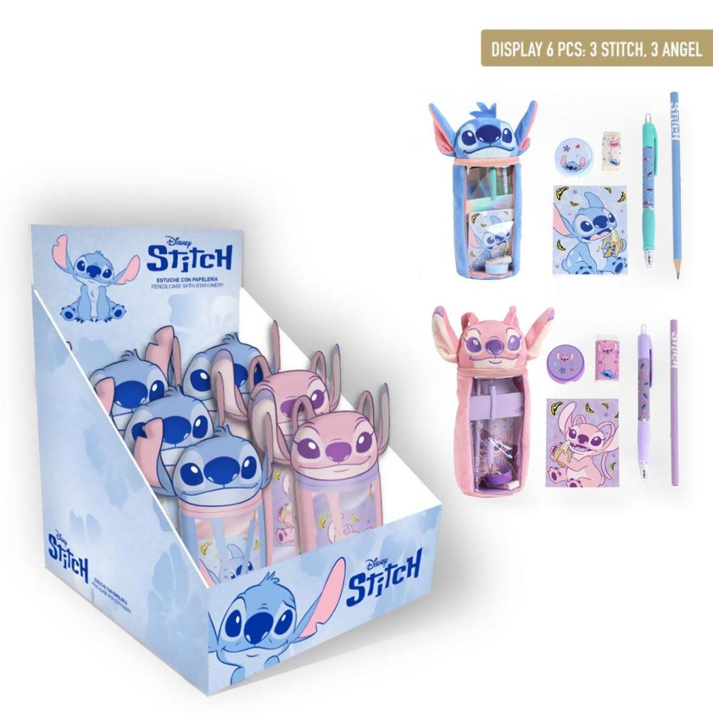STITCH & ANGEL - Display de 6 Sets de Papeterie 6pc