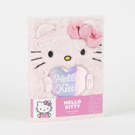 HELLO KITTY - Glitter - Notebook Premium Fourrure - Format A5
