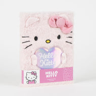 HELLO KITTY - Glitter - Notebook Premium Fourrure - Format A5