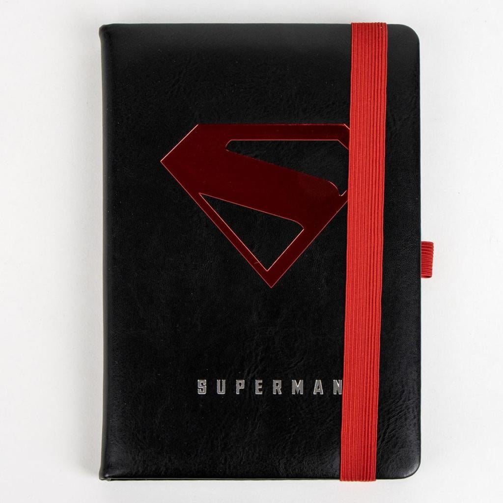 SUPERMAN - Set de Papeterie - Notebook A5 + Badge