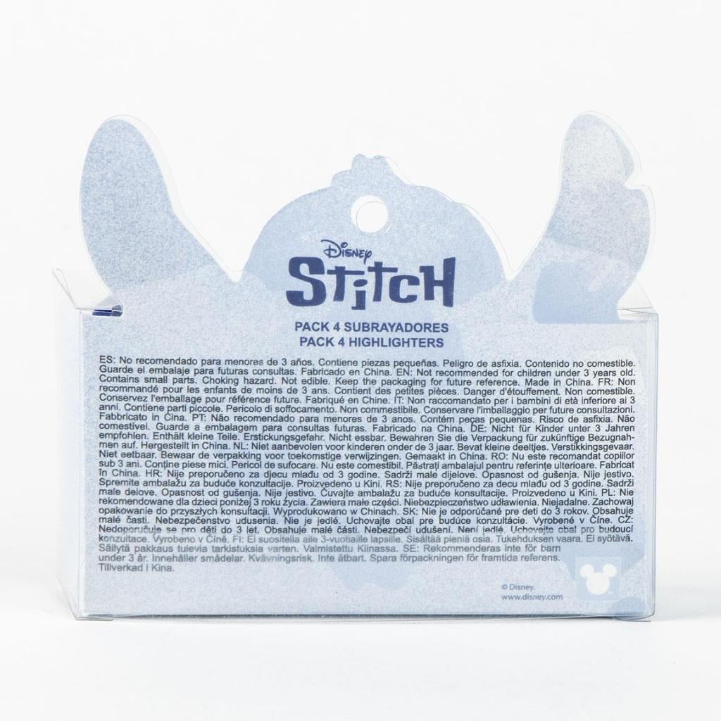 STITCH - Pack de 4 mini Surligneurs "food"