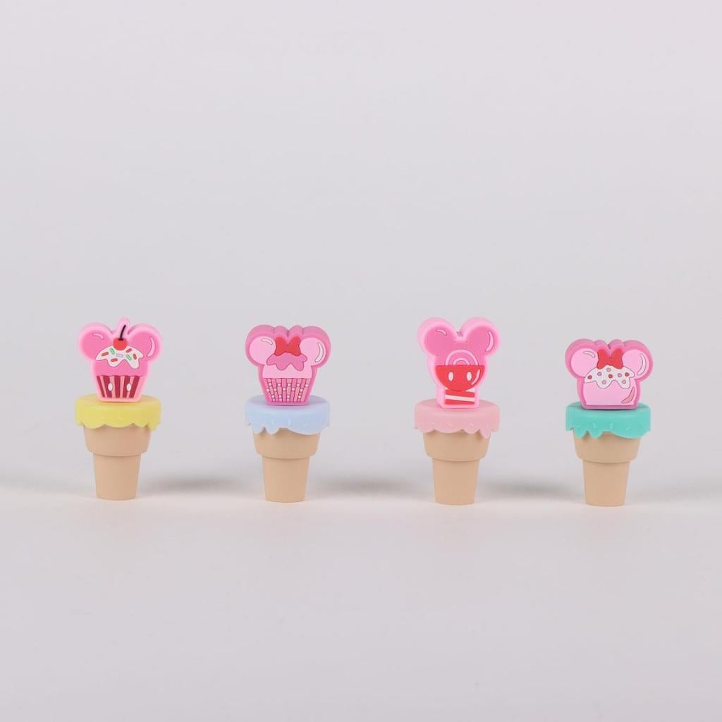 MINNIE - Pack de 4 mini Surligneurs "food"