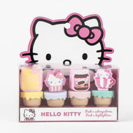 HELLO KITTY - Pack de 4 mini Surligneurs "food"