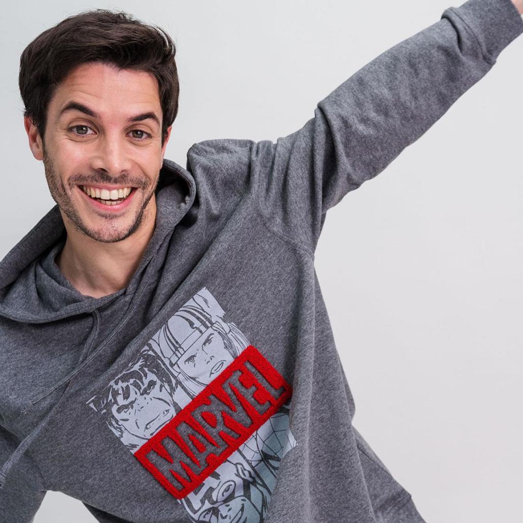 MARVEL - Logo - Sweat à Capuche Coton (2XL)