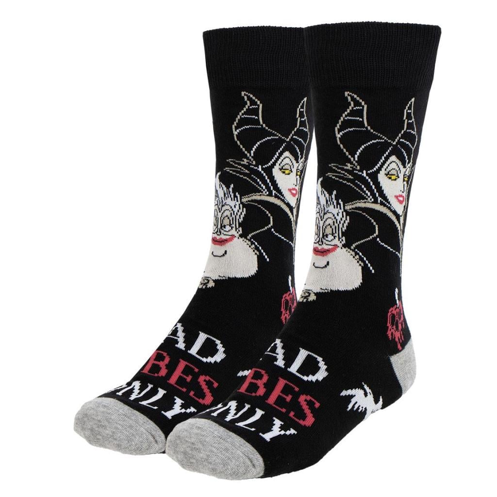 DISNEY VILLAINS - Pack de 3 Paires de Chaussettes (Taille 36-43)