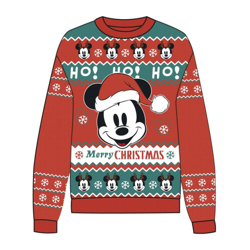 MICKEY - Ho! Ho! Ho! Merry Xmas - Pull de Noël (2XL)