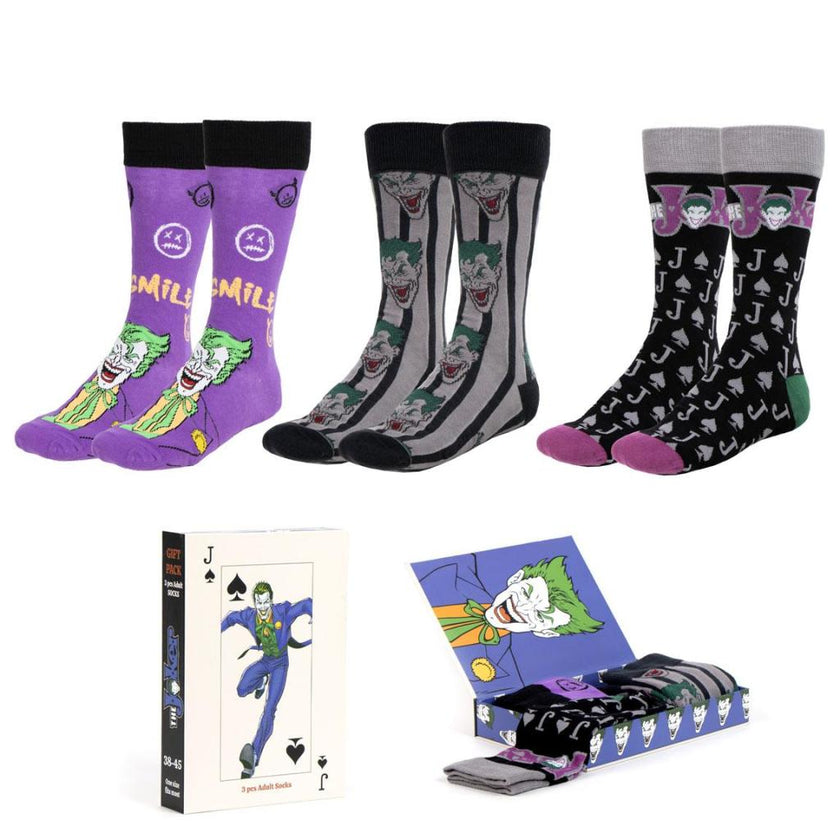 JOKER - Pack de 3 Paires de Chaussettes (Taille 38-45)