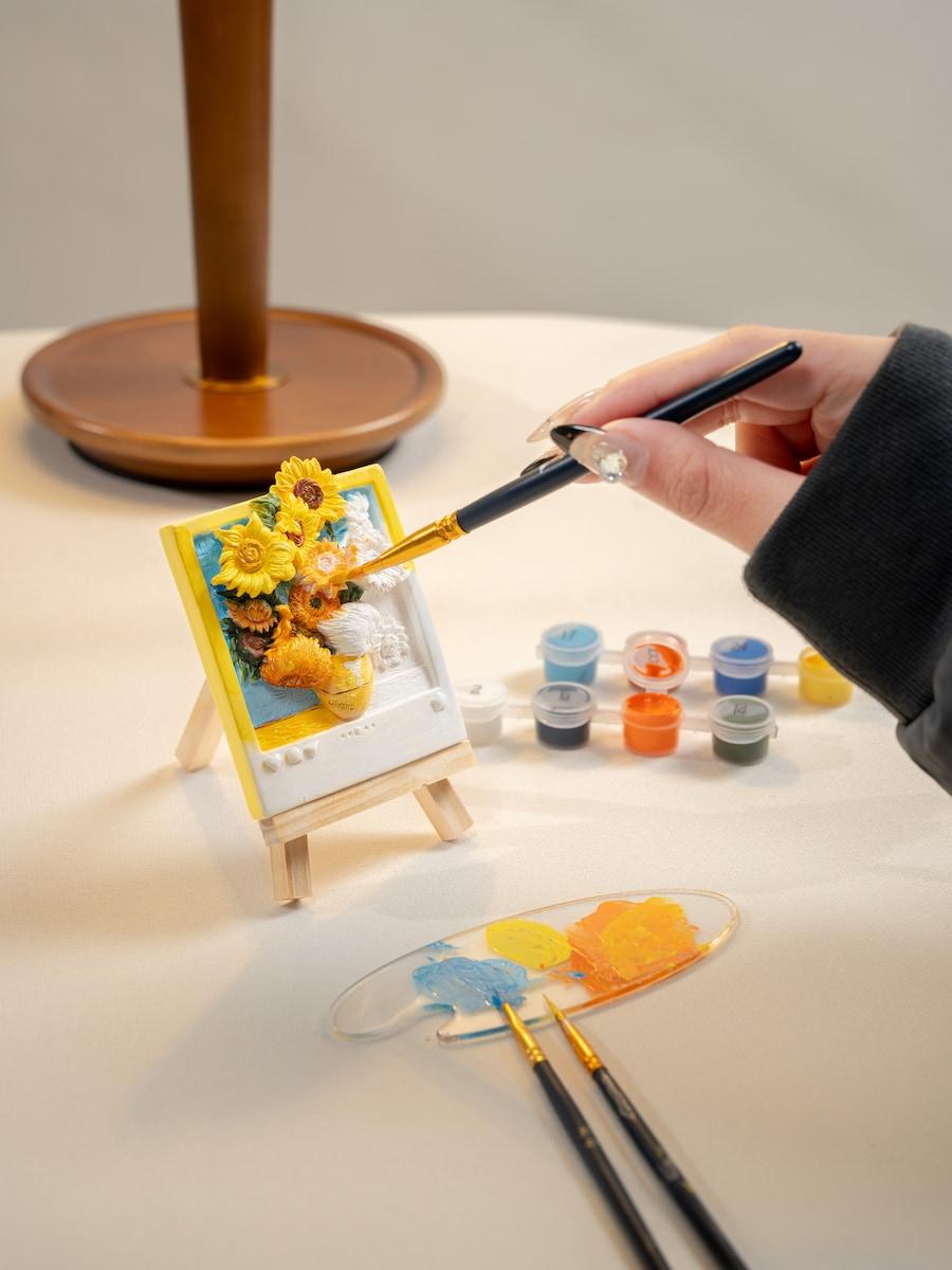 MAGNET DIY - Tournesols - Aimant à peindre en 3D DIY