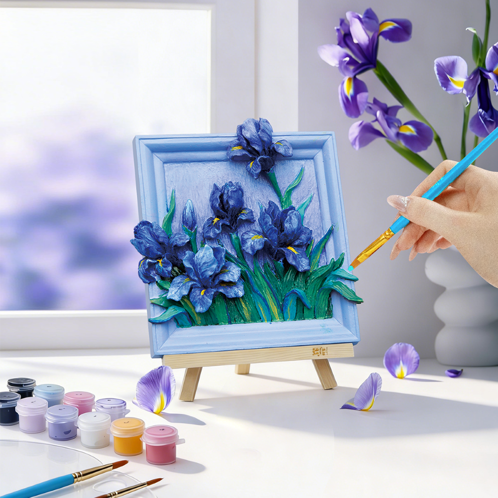 MAGNET DIY - Iras Lilas - Aimant à peindre en 3D DIY