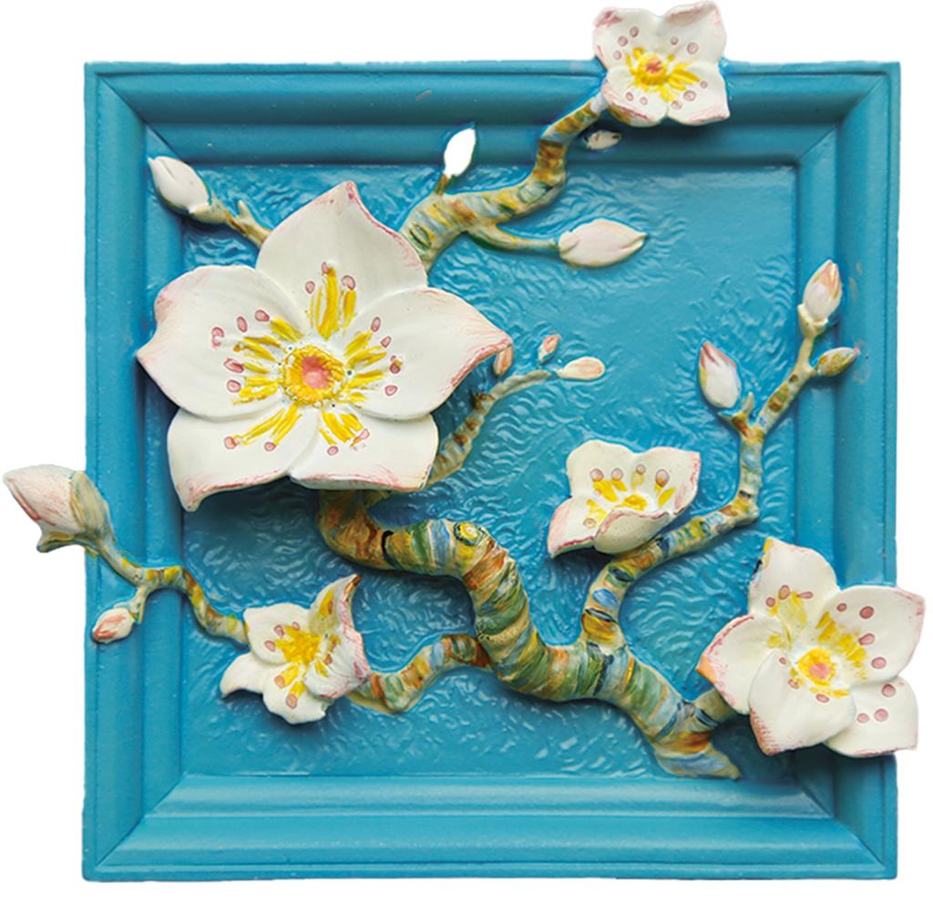 MAGNET DIY - Fleur d'abricotier - Aimant à peindre en 3D DIY
