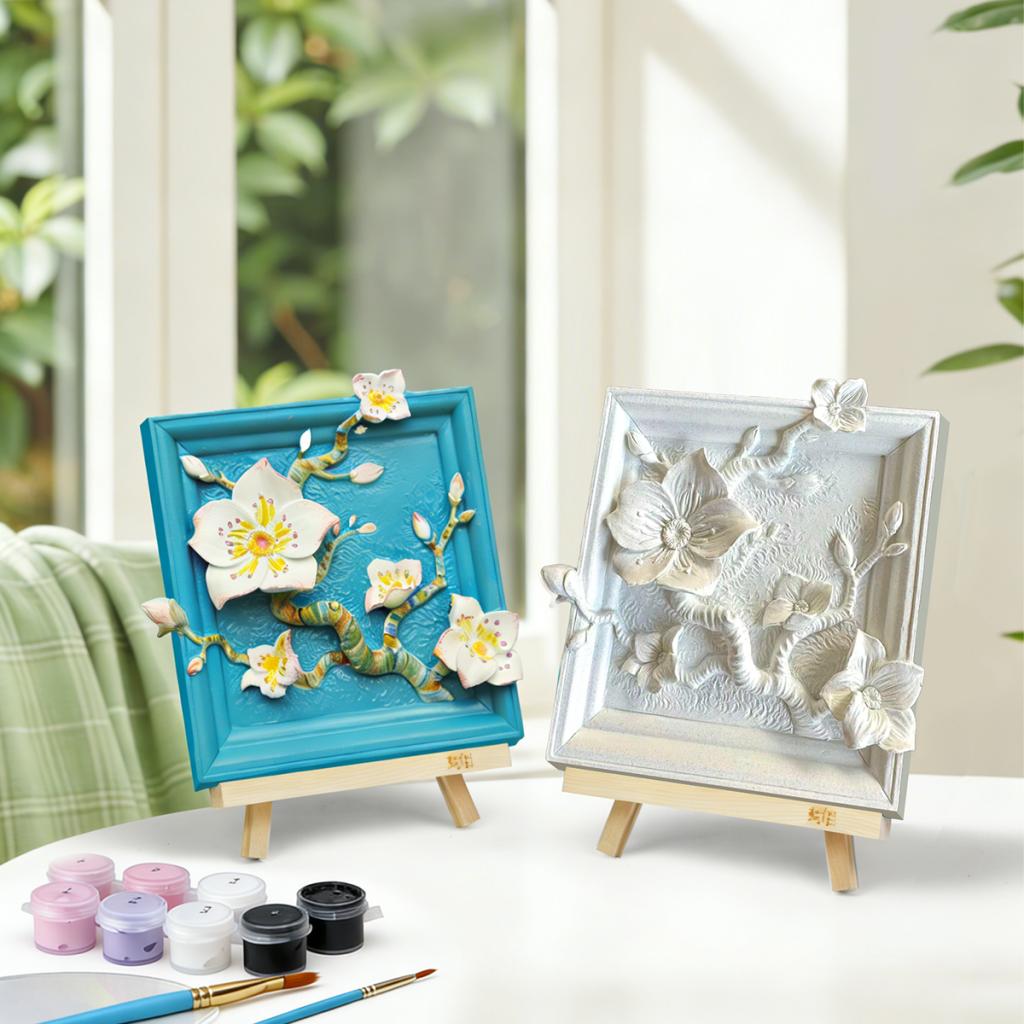 MAGNET DIY - Fleur d'abricotier - Aimant à peindre en 3D DIY