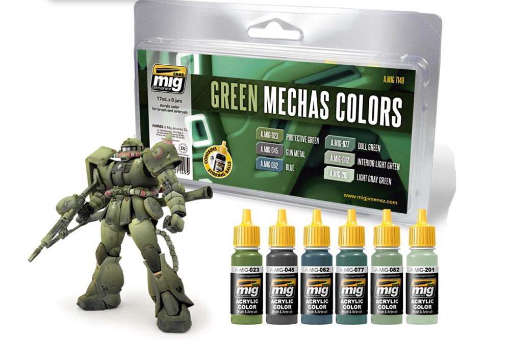 GUNDAM ACC - Mechas Colors Set - Green