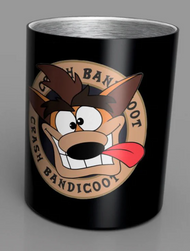 CRASH BANDICOOT - Steel Mug 350 ml - Black Crash