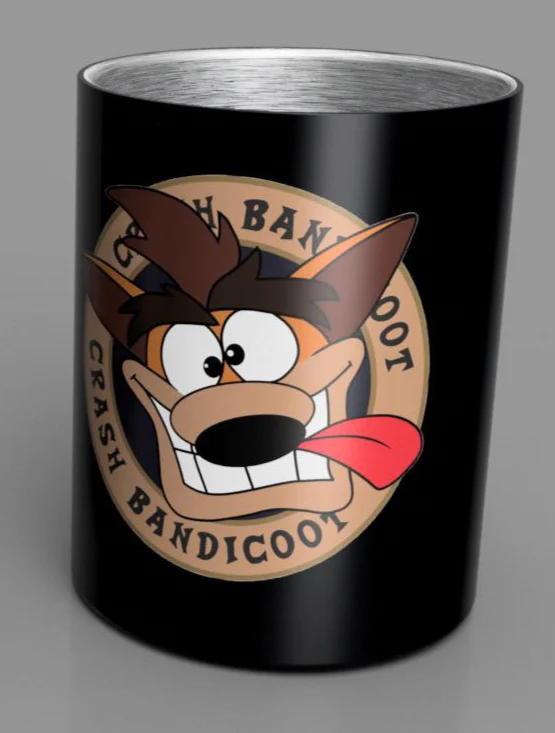 CRASH BANDICOOT - Steel Mug 350 ml - Black Crash