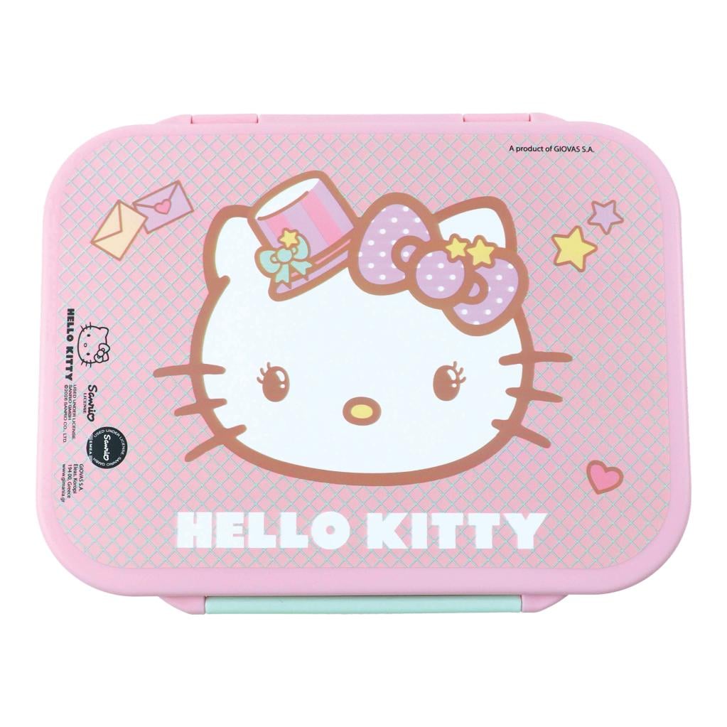 HELLO KITTY - Boite à Tartines avec 3 compartiments 1000ml