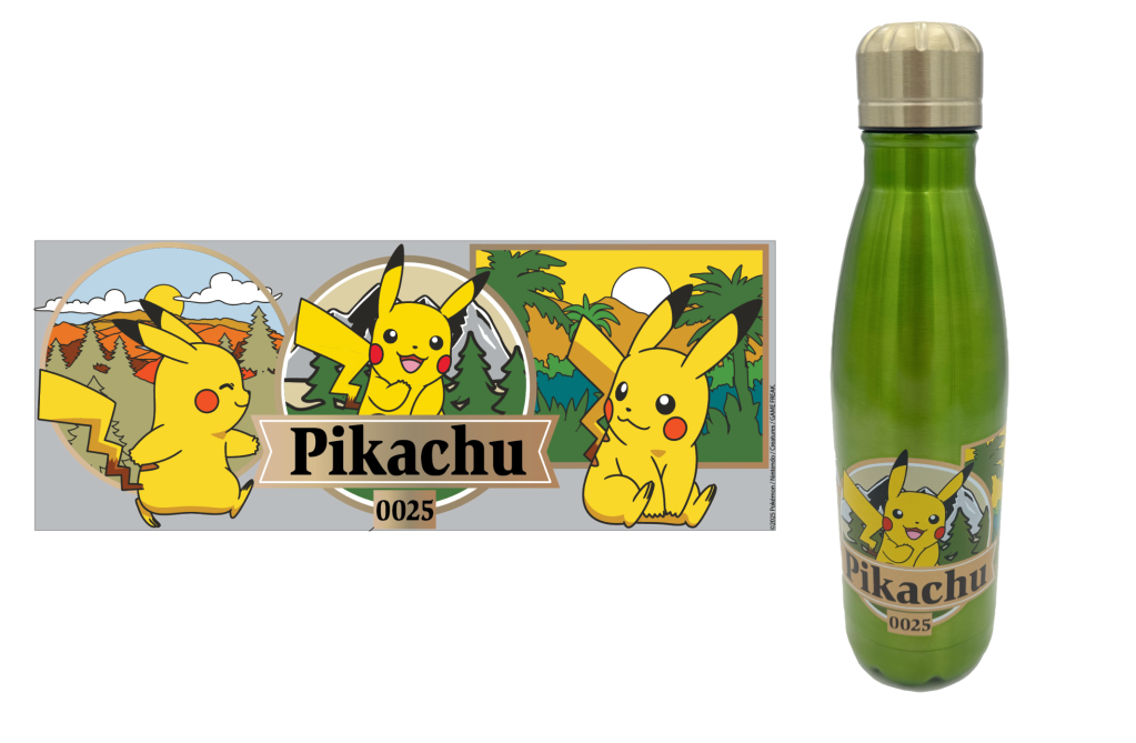 POKEMON - A Wild Pikachu - Bouteille en Acier Inoxydable 780ml