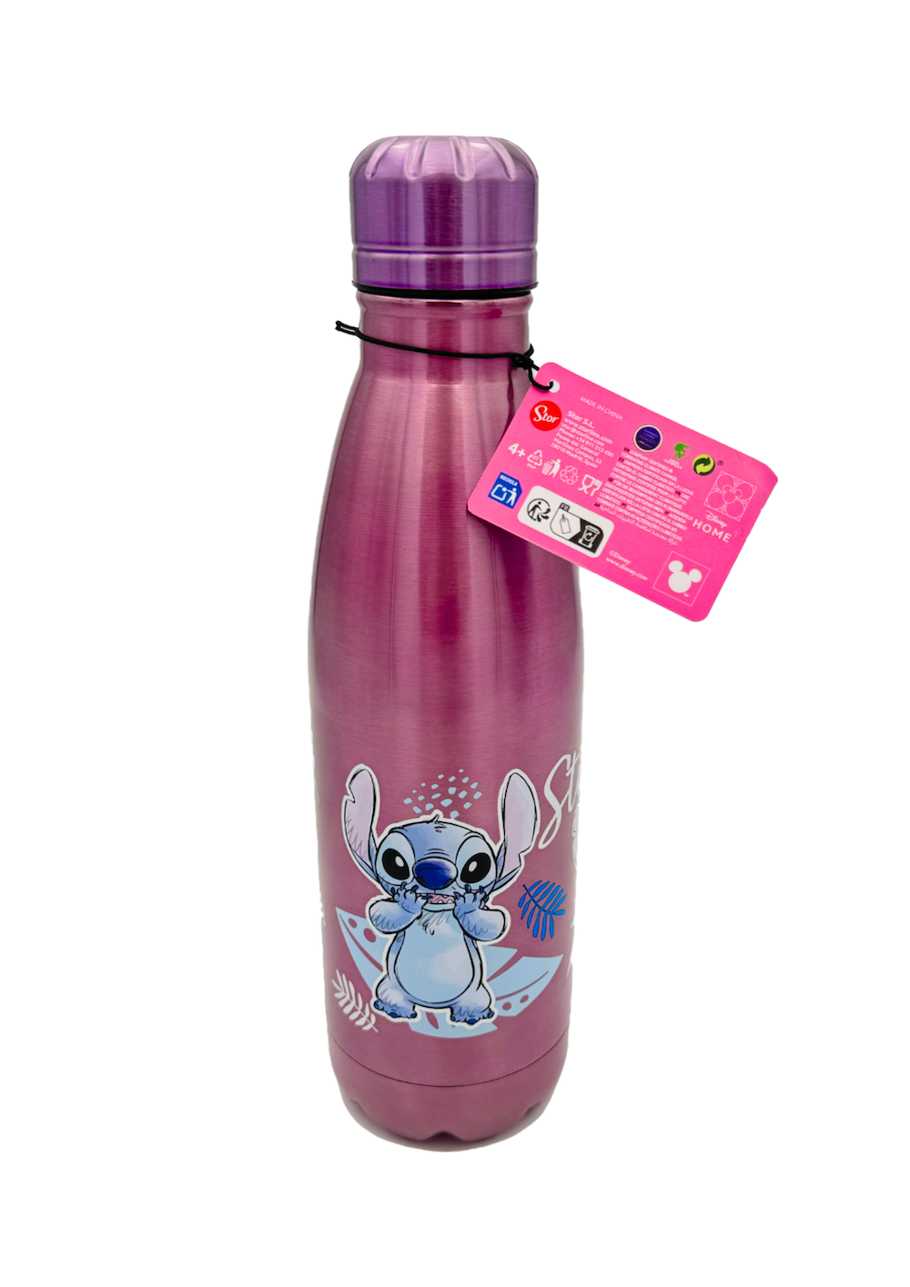 STITCH -Watercolor Rose Métallisé -Bouteille en Acier Inoxydable 780ml