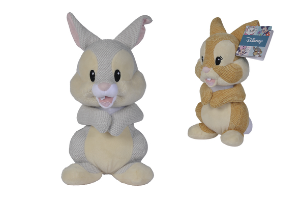 DISNEY - 2 modèles de Lapins Tricotés - Assortiment 6pc. - 25 cm