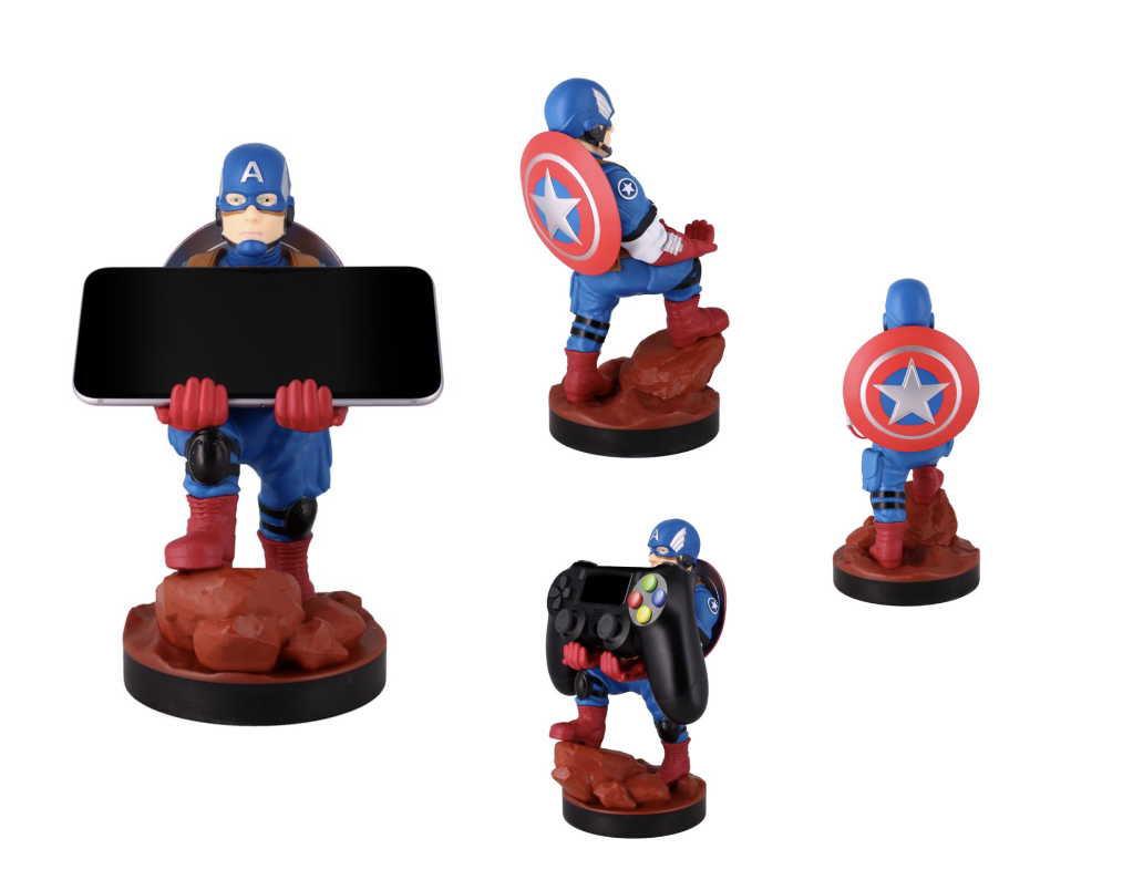 MARVEL - Captain America - Support Manette & Portable - 20cm