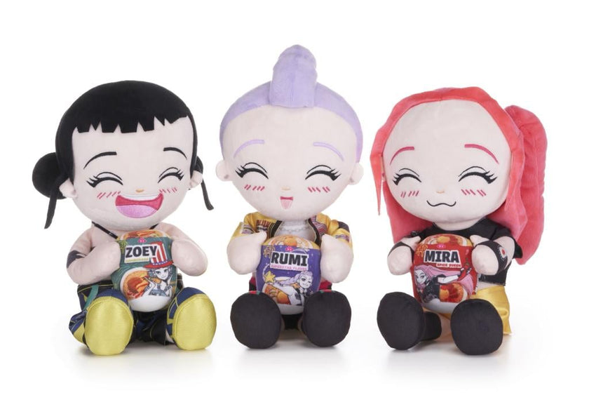 K-POP DEMON HUNTERS - Display de 12 Peluches - 3 Modèles(6/3/3) - 30cm