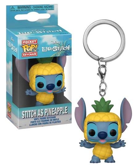 DISNEY - Lilo & Stitch - Pocket Pop Keychain - Stitch Ananas