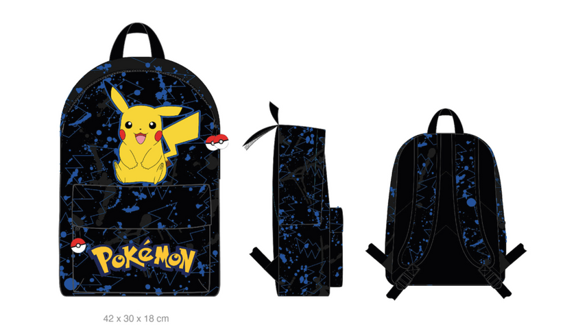 POKEMON - Pikachu - Sac à Dos 1 Compartiment '42x30x18cm'