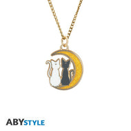 SAILOR MOON - Chats sur la lune - Collier avec pendentif