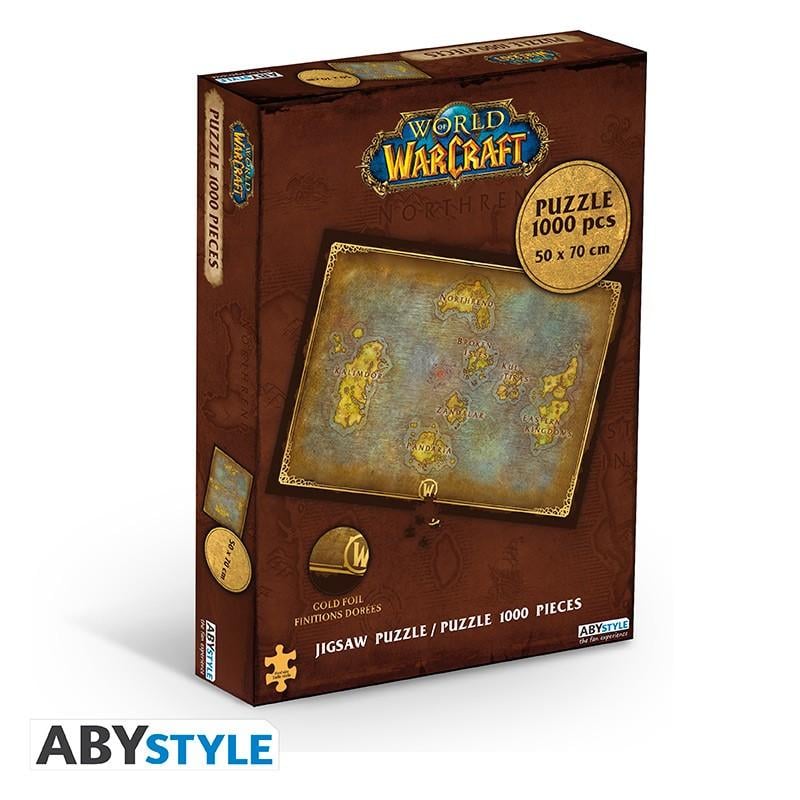 WORLD OF WARCRAFT - Puzzle 1000 pièces - Carte d'Azeroth