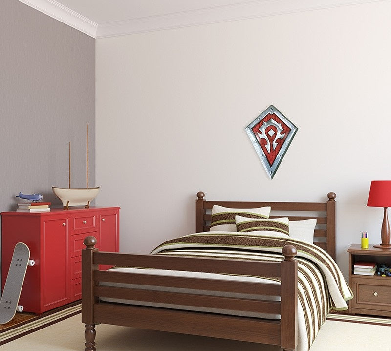 WORLD OF WARCRAFT - Bouclier Horde - Plaque métal '25x35cm'