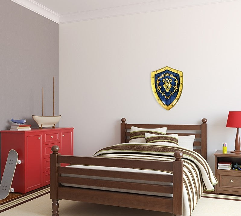 WORLD OF WARCRAFT - Bouclier Alliance - Plaque métal '25x35cm'