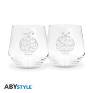 ONE PIECE - Fruit du démon - Set de 2 Verres 300ml