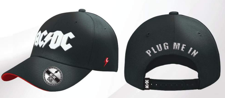 AC/DC - Plug Me In - Casquette de Baseball "Washed"
