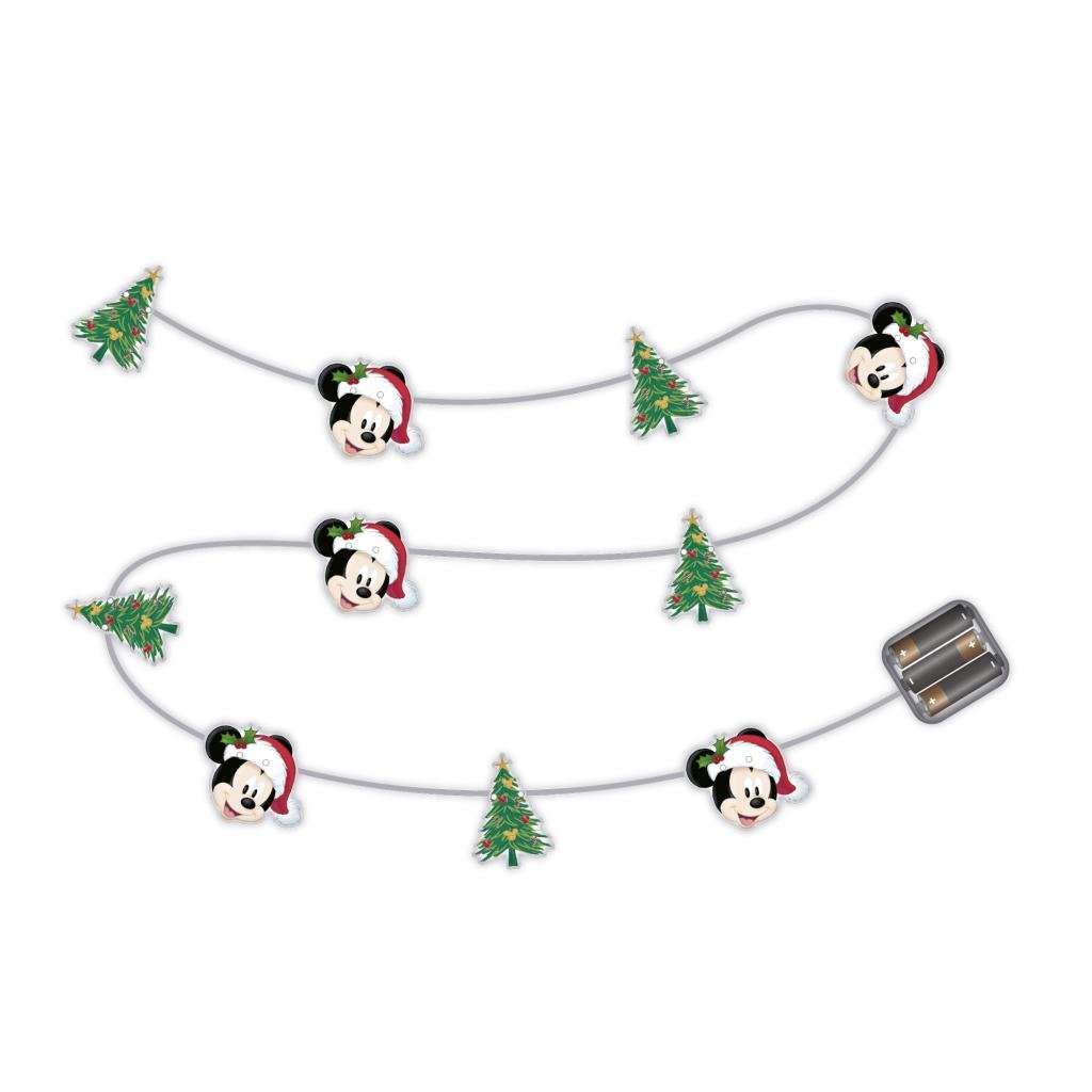 MICKEY - Guirlande Lumineuse Noël - 10 LED - 30 cm