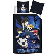 BLUE LOCK - Parure de lit 140x200cm + 63x63cm