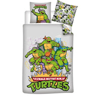 LES TORTUES NINJAS - Parure de lit 140x200cm + 65x65cm