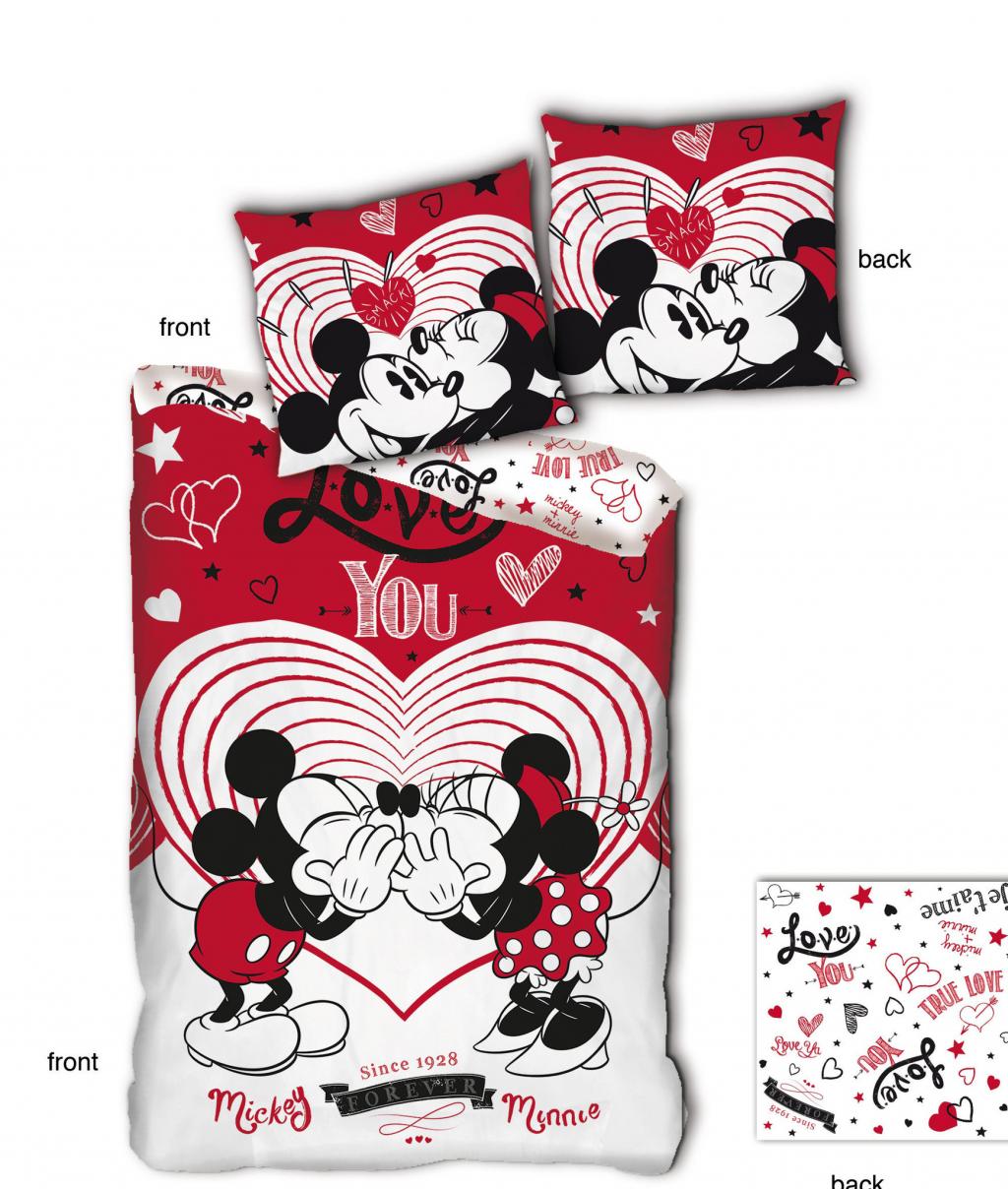 DISNEY - Parure de lit 140x200cm - Love You '100% microfibre'