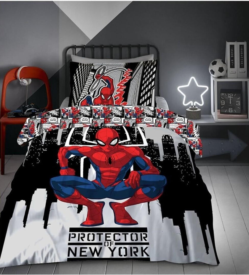 SPIDER-MAN - Protector of New York - Parure de lit 140x200cm + 65x65cm
