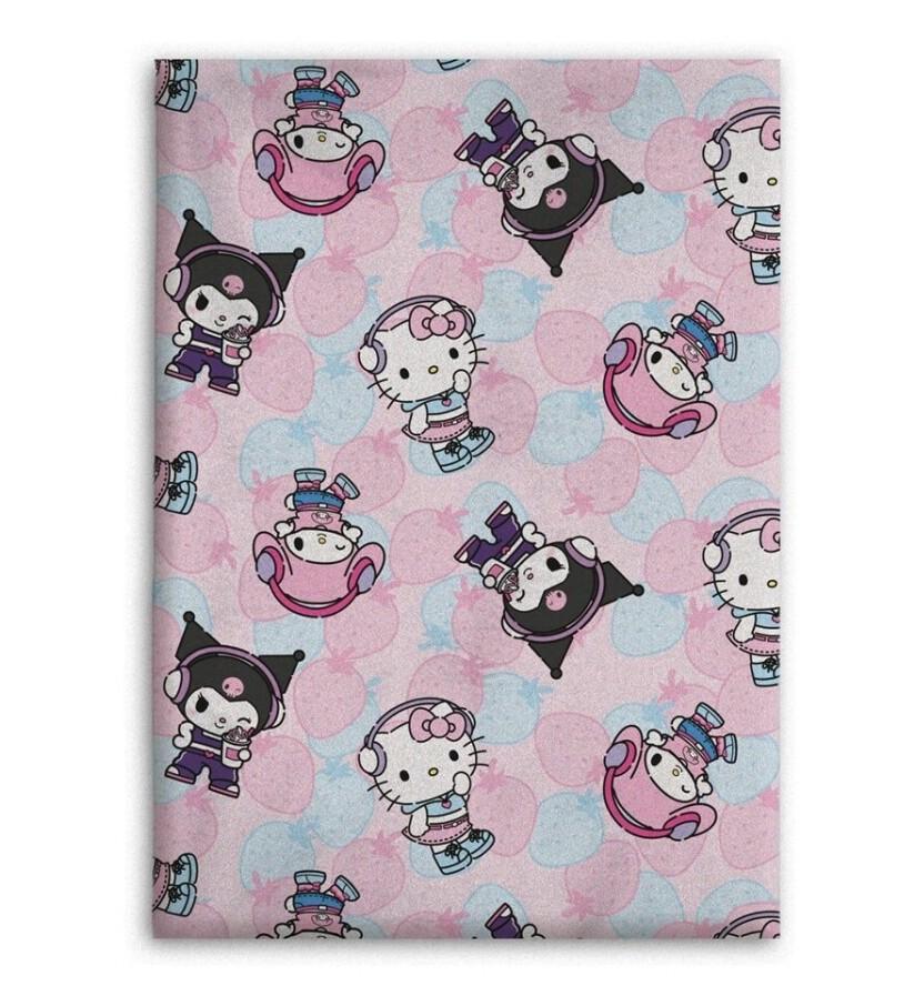 HELLO KITTY - Couverture Flanelle 110x150cm