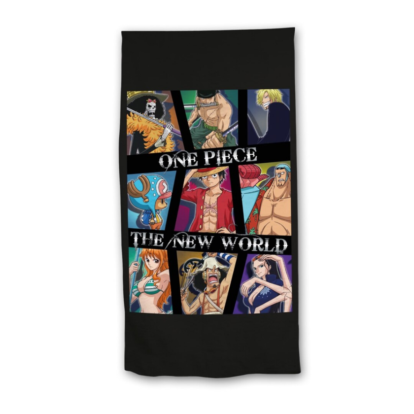ONE PIECE - The New World - Serviette de Plage 100% Polyester 70x140cm