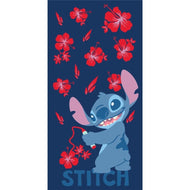 DISNEY - Stitch "Fleurs rouges" - Serviette de Plage 90x170cm