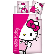 HELLO KITTY - Parure de lit 140x200cm + 65x65cm