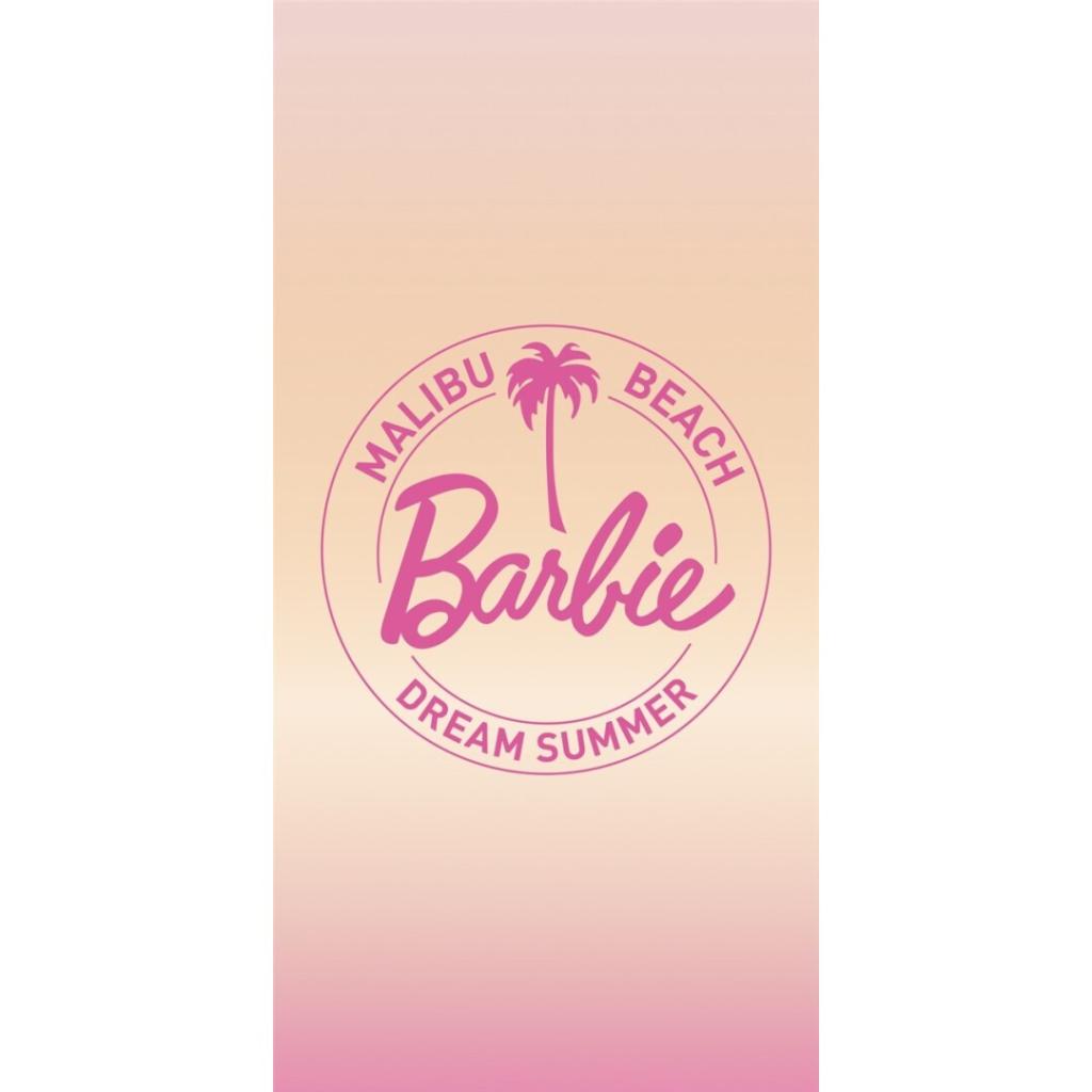 BARBIE - Malibu Beach - Serviette de Plage 100% Coton 70x140cm