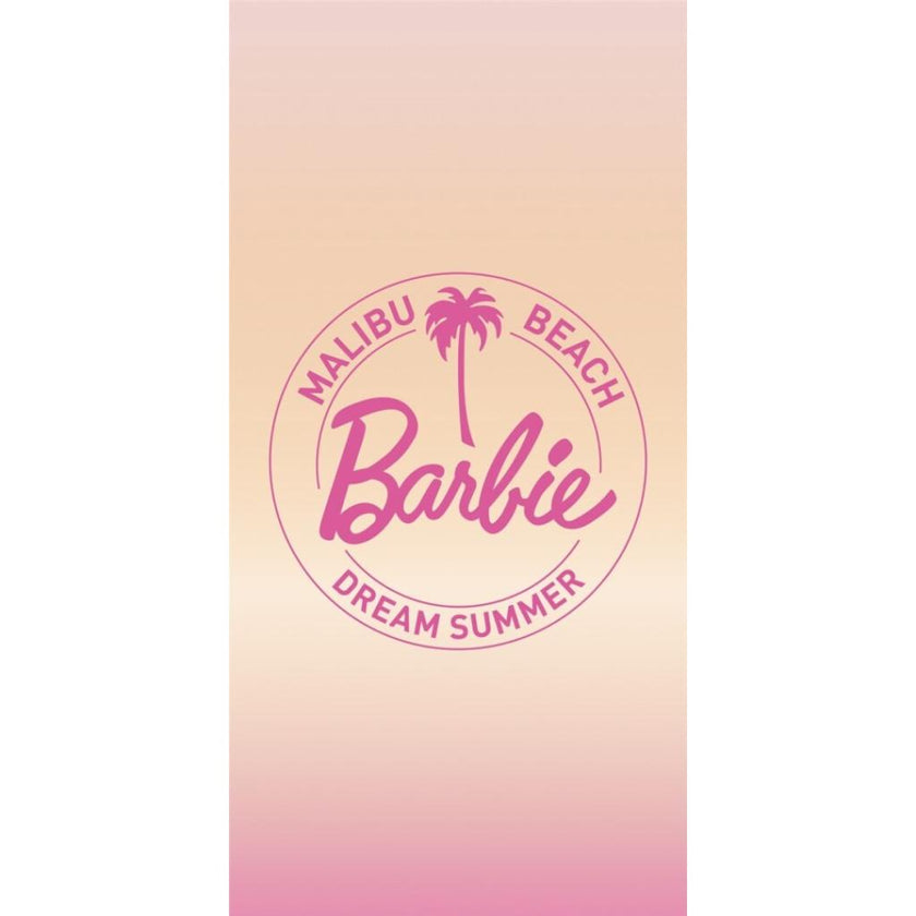 BARBIE - Malibu Beach - Serviette de Plage 100% Coton 70x140cm