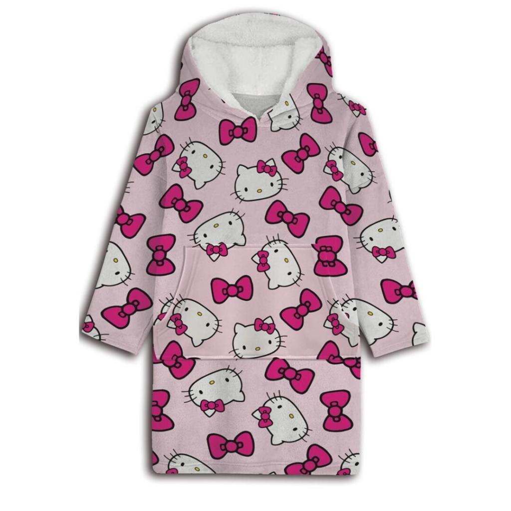 HELLO KITTY - Sweat Poncho - Taille Adulte