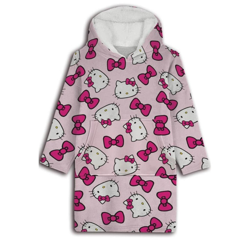HELLO KITTY - Sweat Poncho - Taille Adulte