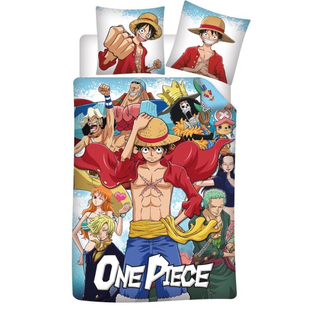 ONE PIECE -Parure de lit 140x200cm+65x65cm -Equipage Chapeau de Paille