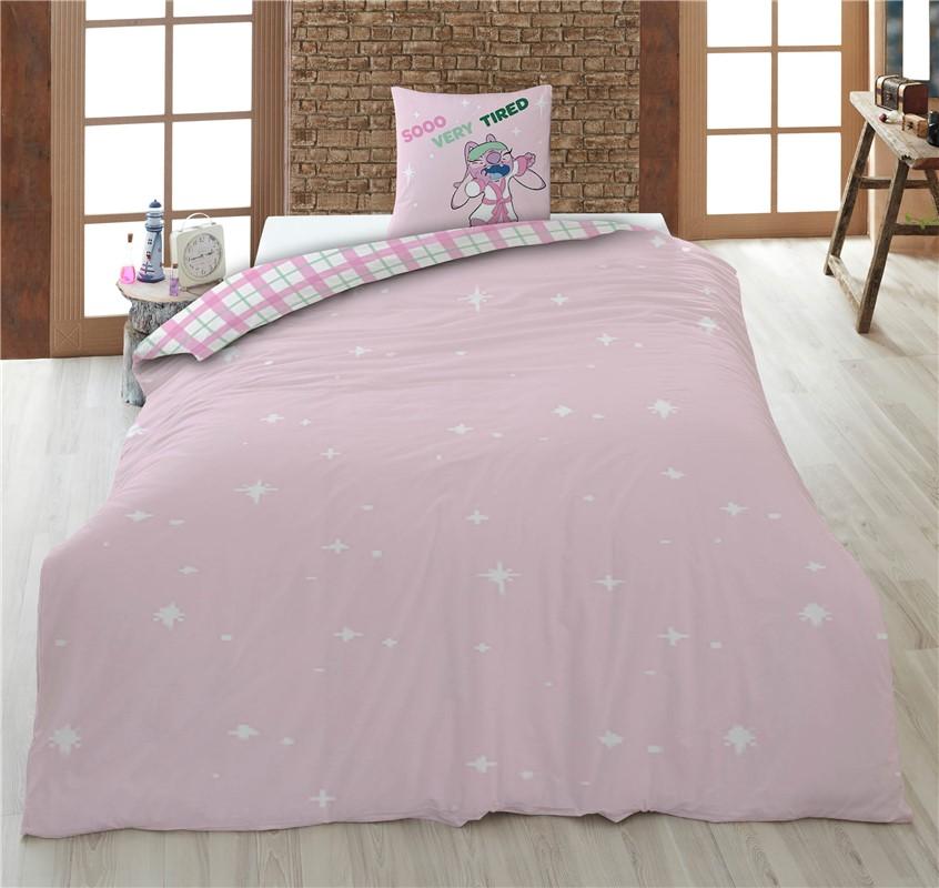 LILO & STITCH - Sooo Very Tired - Parure de lit 140x200cm + 65x65cm