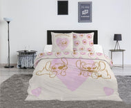 LILO & STITCH - Parure de lit 240x220cm + 2x65x65cm - Stitch & Angel
