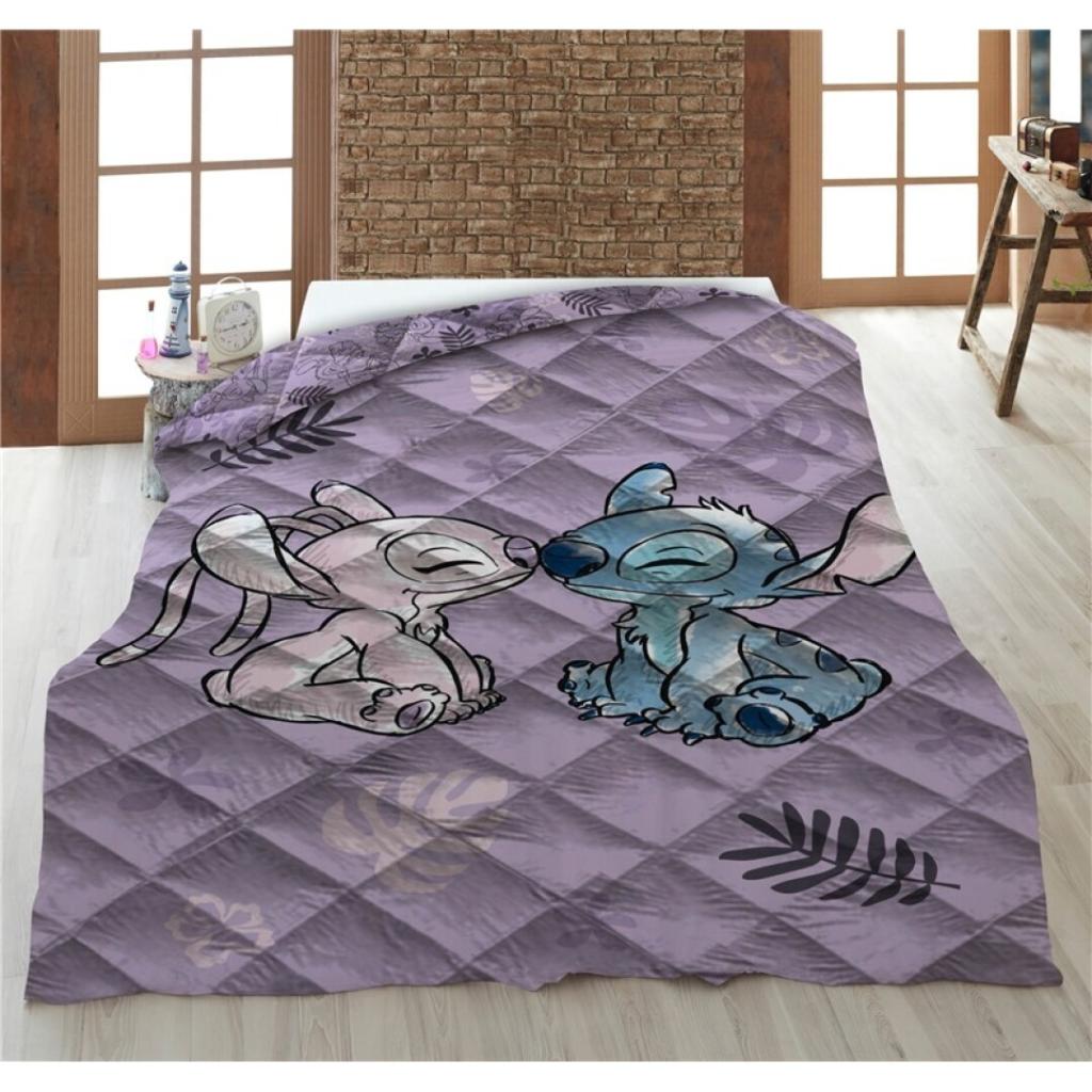 DISNEY - Stitch & Angel - Couverture en Quilt 140x200cm