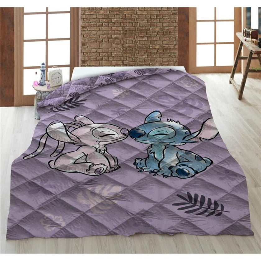 DISNEY - Stitch & Angel - Couverture en Quilt 140x200cm
